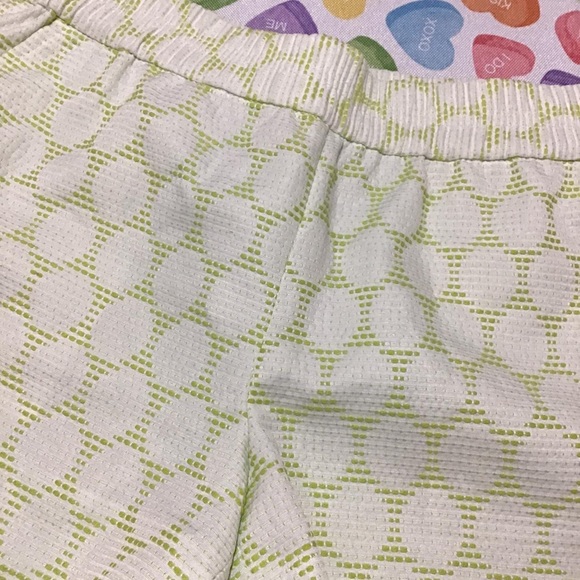 J.Crew Women’s Gartered Neon Green with White Polkadot Shorts 🩳 - Picture 2 of 4